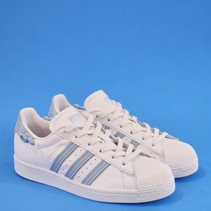 Adidas Superstar Knotted Rope White/Clear Sky Women's Sneakers GZ3445 NWT